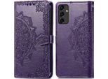Samsung Galaxy A14/Samsung Galaxy A14 Cover - Pelle Finta - Flip Cover Imoshion - Viola