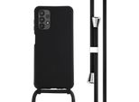 Custodia Samsung Galaxy A13 - Silicone - Imoshion Custodia Morbida/Manicotto Con Cinturino/Copertura Posteriore - Nero