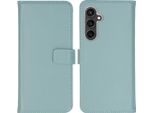 Custodia Per Samsung Galaxy S23 Fe - Vera Pelle - Custodia Selencia Flip Flap - Azzurro