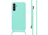 Samsung Galaxy A15/Samsung Galaxy A15 Custodia - Silicone - Imoshion Custodia Morbida/Manicotto Con Cinturino/Copertura Posteriore - Verde Menta