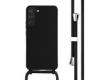 Custodia Samsung Galaxy S22 Plus - Silicone - Imoshion Custodia Morbida/Manicotto Con Cinturino/Copertura Posteriore - Nero