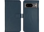 Google Pixel 8 Sleeve - Vera Pelle - Selencia Flip Cover - Blu