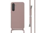 Samsung Galaxy A35 Cover - Silicone - Imoshion Custodia Morbida/Cover Con Banda/Copertura Posteriore - Rosa