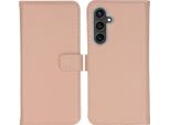 Custodia Per Samsung Galaxy S23 Fe - Vera Pelle - Custodia Selencia Flip Flap - Rosa Chiaro