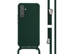 Samsung Galaxy A54 Sleeve - Silicone - Imoshion Custodia Morbida Con Cinturino/Copertura Posteriore - Verde Scuro