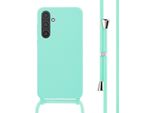 Custodia Samsung Galaxy A35 - Silicone - Imoshion Custodia Morbida/Manicotto Con Cinturino/Copertura Posteriore - Verde Menta