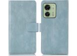 Cover Per Cellulare Imoshion Per Motorola Edge 40 - Flip Cover Libreria Flip - Blu Chiaro