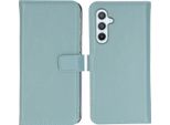 Custodia Per Samsung Galaxy A54 - Vera Pelle - Custodia Selencia Flap - Azzurro