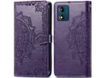 Motorola Moto E13 Coperture - Pelle Finta - Imoshion Flip Cover - Viola
