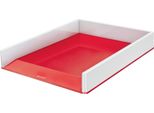 Leitz 53611026 Leitz Vassoio Per Lettere Wow Duo Colour Bianco Perla/Rosso