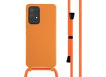 Custodia Samsung Galaxy A53 - Silicone - Imoshion Custodia Morbida/Manicotto Con Cinturino/Copertura Posteriore - Arancione