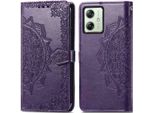 Motorola Moto G54 Cover - Pelle Finta - Flip Cover Imoshion - Viola