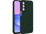 Samsung Galaxy A15/Samsung Galaxy A15 Custodia - Silicone - Custodia Morbida Accezz/Copertura Posteriore - Verde Scuro