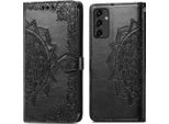 Samsung Galaxy A14/Samsung Galaxy A14 Cover - Similcuoio - Flip Cover Imoshion - Nero