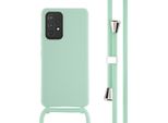 Custodia Samsung Galaxy A53 - Silicone - Imoshion Custodia Morbida/Manicotto Con Cinturino/Copertura Posteriore - Verde Menta