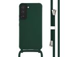 Custodia Samsung Galaxy S22 - Silicone - Imoshion Custodia Morbida/Manicotto Con Cinturino/Copertura Posteriore - Verde Scuro
