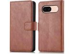 Custodia Per Cellulare Imoshion Per Google Pixel 8A - Cover Flip A Libro - Marrone