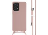 Samsung Galaxy A33 Cover - Silicone - Imoshion Custodia Morbida/Cover Con Cinturino/Copertura Posteriore - Rosa