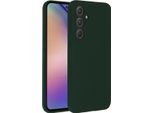 Samsung Galaxy A55 Cover - Silicone - Custodia Morbida Accezz/Copertura Posteriore - Verde Scuro