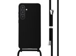 Custodia Samsung Galaxy S24 Plus - Silicone - Imoshion Custodia Morbida/Manicotto Con Cinturino/Copertura Posteriore - Nero