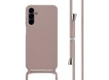 Samsung Galaxy A15/Samsung Galaxy A15 Custodia - Silicone - Imoshion Custodia Morbida/Manicotto Con Cinturino/Copertura Posteriore - Rosa