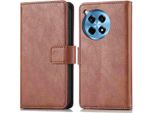 Custodia Per Cellulare Imoshion Per Oneplus 12R - Cover Flip A Libro - Marrone