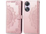 Oppo A58 Cover - Pelle Finta - Flip Cover Imoshion - Oro Rosa