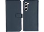 Custodia Per Samsung Galaxy S23 - Vera Pelle - Custodia Selencia Flip Flap - Blu