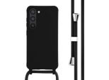 Custodia Samsung Galaxy S23 - Silicone - Imoshion Custodia Morbida/Manicotto Con Cinturino/Copertura Posteriore - Nero
