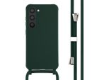 Custodia Samsung Galaxy S23 - Silicone - Imoshion Custodia Morbida/Manicotto Con Cinturino/Copertura Posteriore - Verde Scuro