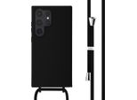 Custodia Samsung Galaxy S24 Ultra - Silicone - Imoshion Custodia Morbida/Manicotto Con Cinturino/Copertura Posteriore - Nero