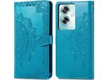 Oppo A79 Sleeve - Pelle Finta - Flip Cover Imoshion - Colore Turchese