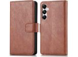 Custodia Per Cellulare Imoshion Per Samsung Galaxy A15 (5G)/Samsung Galaxy A15 (4G) - Flip Cover Libreria Flip - Marrone
