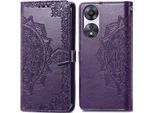 Oppo A58 Cover - Pelle Finta - Flip Cover Imoshion - Viola