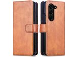 Custodia Per Cellulare Imoshion Per Samsung Galaxy Z Fold 6 - Flip Cover Libreria Flip - Marrone