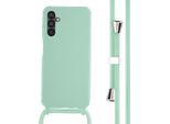 Custodia Samsung Galaxy A14 - Silicone - Imoshion Custodia Morbida/Manicotto Con Cinturino/Copertura Posteriore - Verde Menta