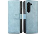 Custodia Per Cellulare Imoshion Per Samsung Galaxy Z Fold 6 - Flip Cover Libreria Flip - Blu Chiaro