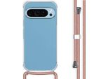 Imoshion Custodia Protettiva Google Pixel 9 Pro/Google Pixel 9 Con Fascia Posteriore Con Catena Custodia Per Telefono Cellulare Per Google Pixel 9 Pro/Google Pixel 9 - Rosegold
