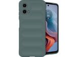 Motorola Moto G34 Sleeve - Silicone - Custodia/Copertura Morbida Imoshion - Verde Scuro