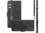 Samsung Galaxy A14/Samsung Galaxy A14 Cover - - Cover Imoshion Con Cinturino/Custodia Pieghevole - Nero