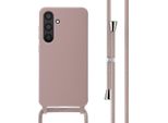 Samsung Galaxy S24 Sleeve - Silicone - Imoshion Custodia Morbida/Manicotto Con Banda/Copertura Posteriore - Rosa