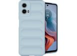 Motorola Moto G34 Sleeve - Silicone - Imoshion Custodia Morbida/Copertura Posteriore - Azzurro