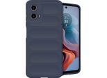 Motorola Moto G34 Sleeve - Silicone - Custodia/Copertura Morbida Imoshion - Blu Scuro