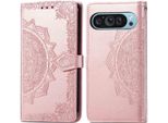 Custodia Per Google Pixel 9 Pro Xl - Similcuoio - Flip Cover Imoshion - Oro Rosa
