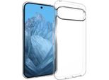 Google Pixel 9 Pro/Google Pixel 9 Sleeve - Silicone - Custodia Morbida Accezz/Copertura Posteriore - Trasparente