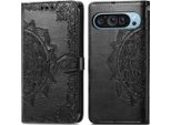 Google Pixel 9 Pro Xl Cover - Similcuoio - Flip Cover Imoshion - Nero