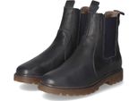 Bisgaard Bambini Chelsea Boots/ Stivaletti Invernali Neel Lamb Blu Scuro Pelle Liscia Dimensioni: 29