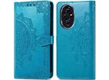 Honor 200 Sleeve - Pelle Finta - Flip Cover Imoshion - Turchese