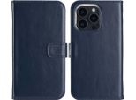 Custodia Per Iphone 16 Pro - Vera Pelle - Selencia Flip Flap - Blu