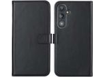 Custodia Per Samsung Galaxy S24 Fe - Vera Pelle - Custodia Selencia Flap - Nero
